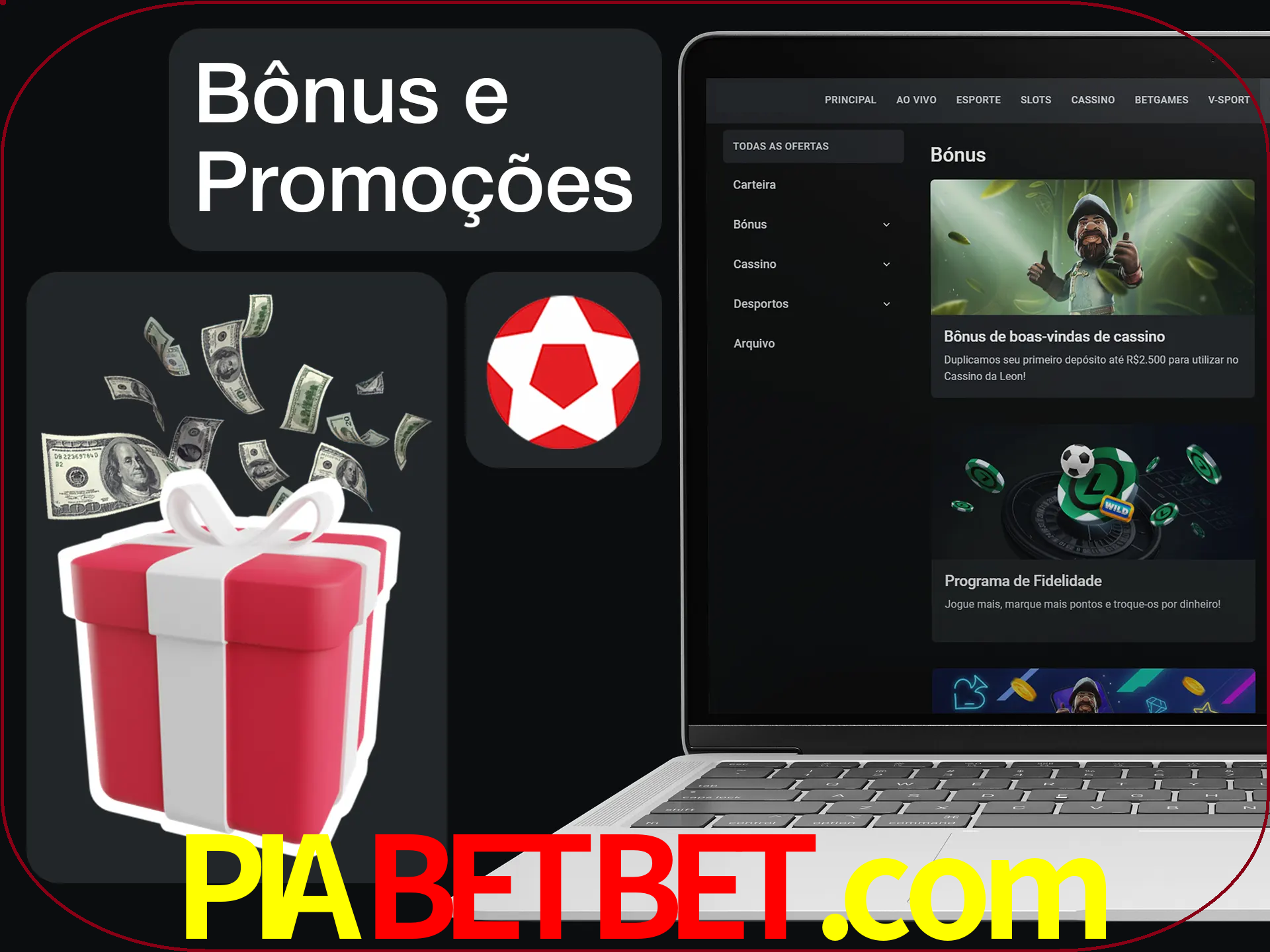 Verifique se há novos bônus e promoções.