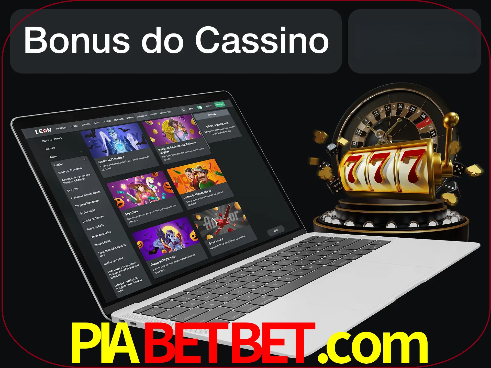 Use o bônus do cassino para começar melhor.