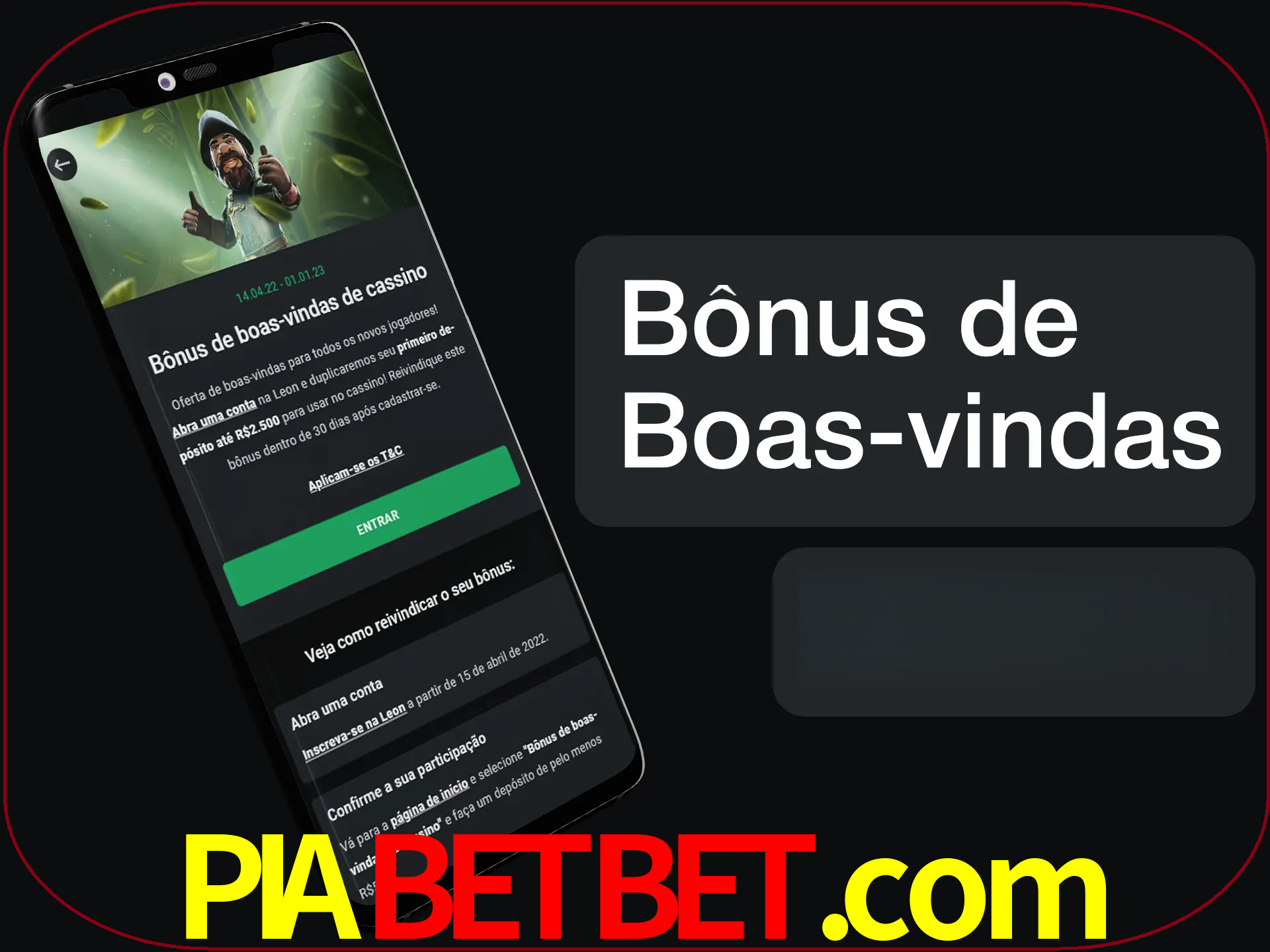 Não se esqueça de usar o bônus de boas-vindas.